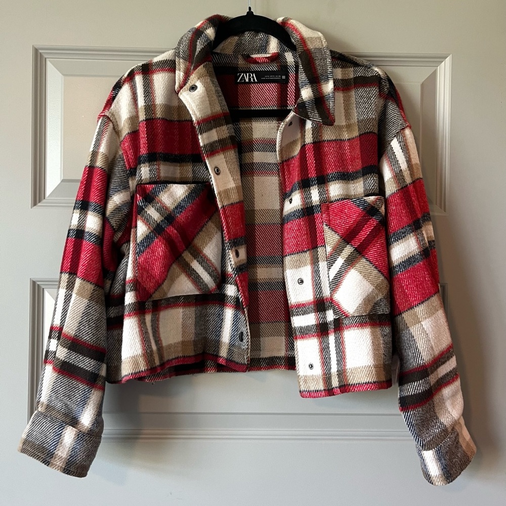 Zara cropped shacket